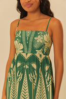 vestido cropped estampado noite das araras